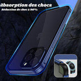 Coque IPhone 15 Pro en verre trempé double face magnétique anti-regard