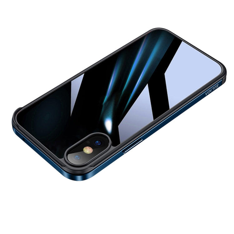 Coque métallique en aluminium antichoc en TPU Pour iPhone X / XS