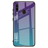 Coque Gradient Color Glass Case Pour Galaxy A60