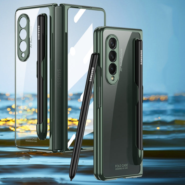 Coque en verre avec slot stylo Pour Samsung Galaxy Z Fold3 5G