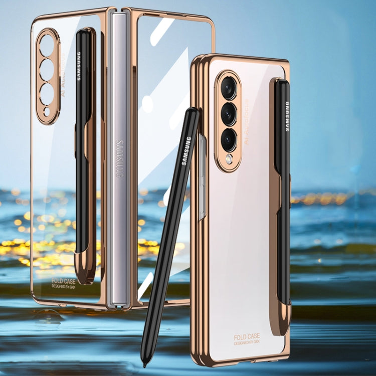 Coque en verre avec slot stylo Pour Samsung Galaxy Z Fold3 5G