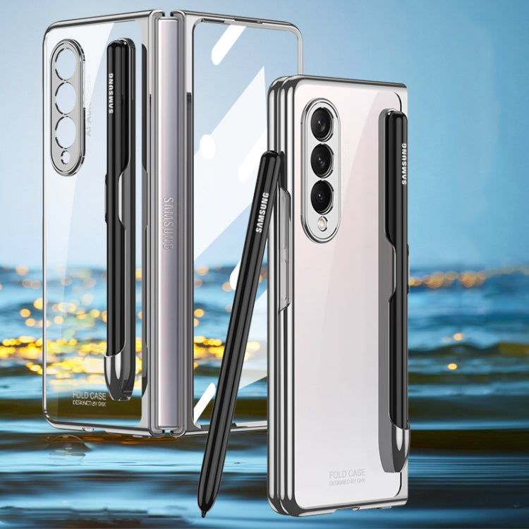 Coque en verre avec slot stylo Pour Samsung Galaxy Z Fold3 5G