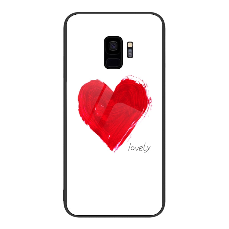 Coque en verre peint coloré Pour Samsung Galaxy S9 +