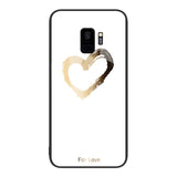 Coque en verre peint coloré Pour Samsung Galaxy S9 +