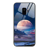 Coque en verre peint coloré Pour Samsung Galaxy S9 +