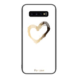 Coque en verre peint coloré Pour Samsung Galaxy S10+