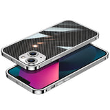 Coque ultra fine en acier inoxydable brasé au carbone pour iPhone 13