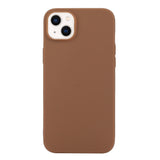 Coque en silicone givré de couleur unie Pour iPhone 14 Plus