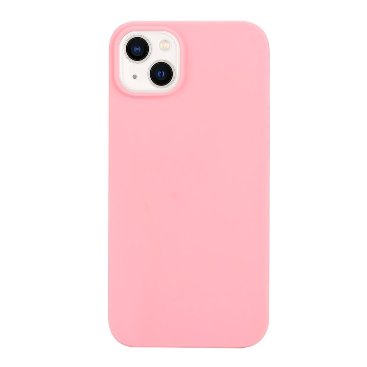 Coque en silicone givré de couleur unie Pour iPhone 14 Plus