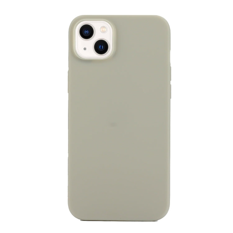 Coque en silicone givré de couleur unie Pour iPhone 14 Plus