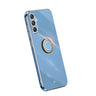 Coque 6D galvanoplastie en TPU avec porte-anneau Pour Samsung Galaxy S23 FE 5G