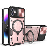 Coque magnétique en bouclier de came coulissante pour iPhone 12