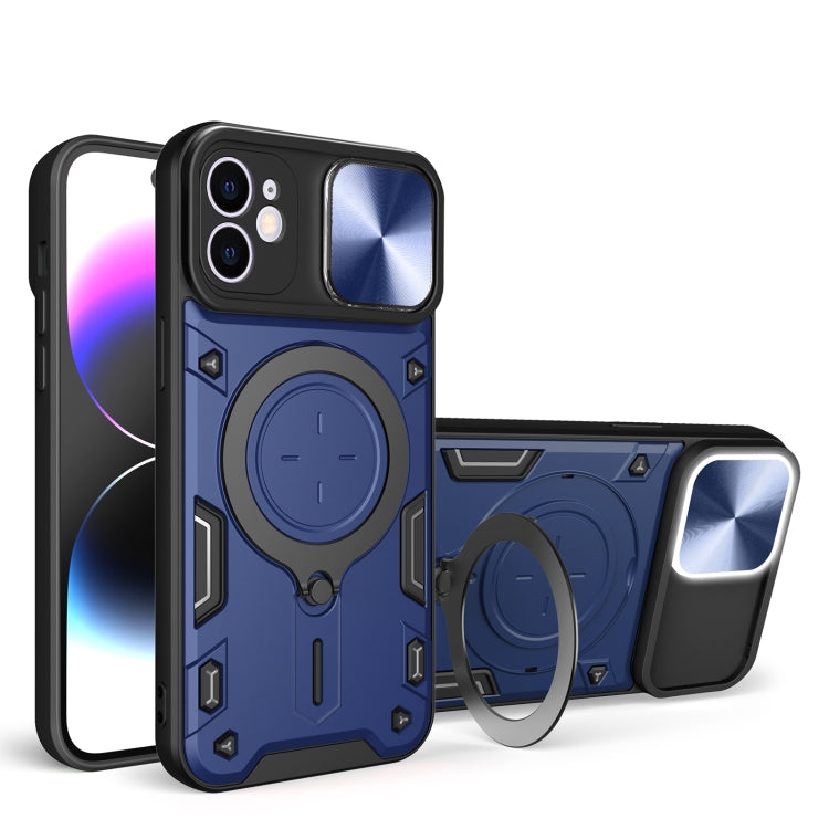 Coque magnétique en bouclier de came coulissante pour iPhone 12