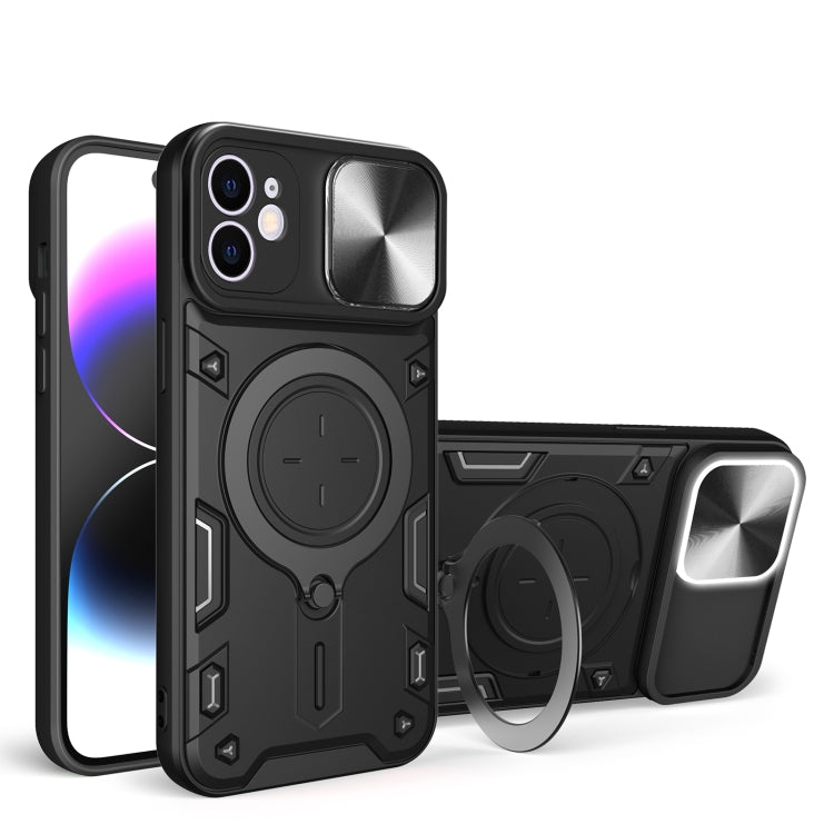 Coque CD Texture Sliding Camshield Magnetic Holder Pour iPhone 11