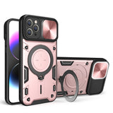 Coque magnétique en bouclier de came coulissante Pour iPhone 11 Pro Max