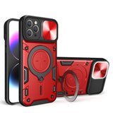 Coque magnétique en bouclier de came coulissante Pour iPhone 11 Pro Max