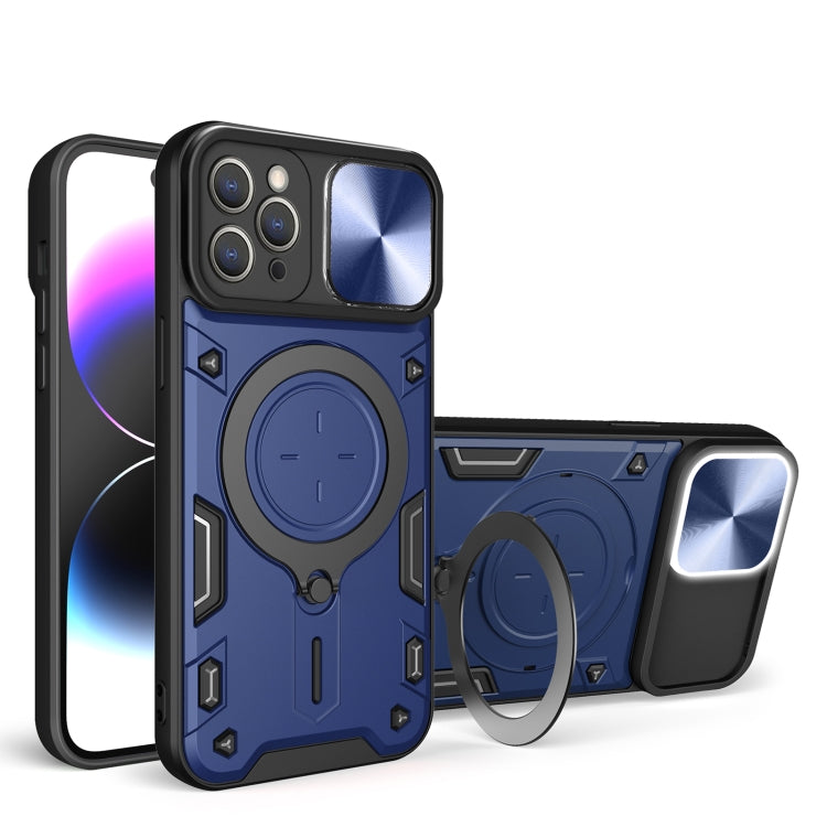 Coque magnétique en bouclier de came coulissante Pour iPhone 11 Pro Max