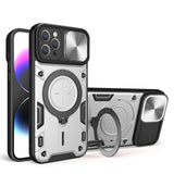 Coque magnétique en bouclier de came coulissante Pour iPhone 11 Pro Max