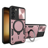 Coque CD Texture Sliding Camshield Magnetic Holder Pour Samsung Galaxy S23+ 5G