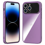 Coque grande fenêtre acrylique en TPU Pour iPhone 14 Pro