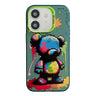 Coque iPhone 11 de peinture à l'huile avec motif animal en PC + TPU