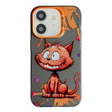 Coque iPhone 11 de peinture à l'huile avec motif animal en PC + TPU