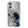 Coque iPhone 12 de peinture à l'huile avec motif animal en PC + TPU