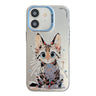 Coque iPhone 12 de peinture à l'huile avec motif animal en PC + TPU