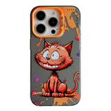 Coque iPhone 12 Pro de peinture à l'huile avec motif animal en PC + TPU