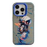 Coque iPhone 12 Pro Max de peinture à l'huile avec motif animal en PC + TPU