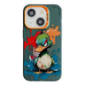 Coque peinture à l'huile avec motif animal en PC + TPU pour iPhone 13