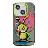 Coque peinture à l'huile avec motif animal en PC + TPU pour iPhone 13