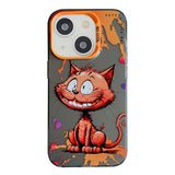 Coque peinture à l'huile avec motif animal en PC + TPU pour iPhone 14