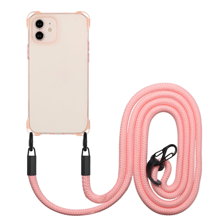 Coque TPU antichoc aux quatre coins avec lanière Pour iPhone 11