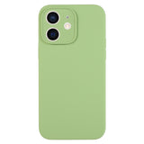 Coque à pores fins en silicone liquide de couleur pure Pour iPhone 12