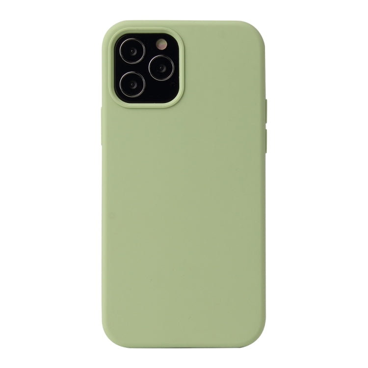 Coque antichoc en silicone liquide de couleur unie Pour iPhone 12 mini