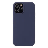 Coque antichoc en silicone liquide de couleur unie Pour iPhone 12 mini