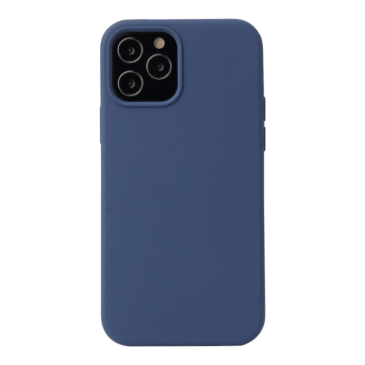 Coque antichoc en silicone liquide de couleur unie Pour iPhone 12 mini