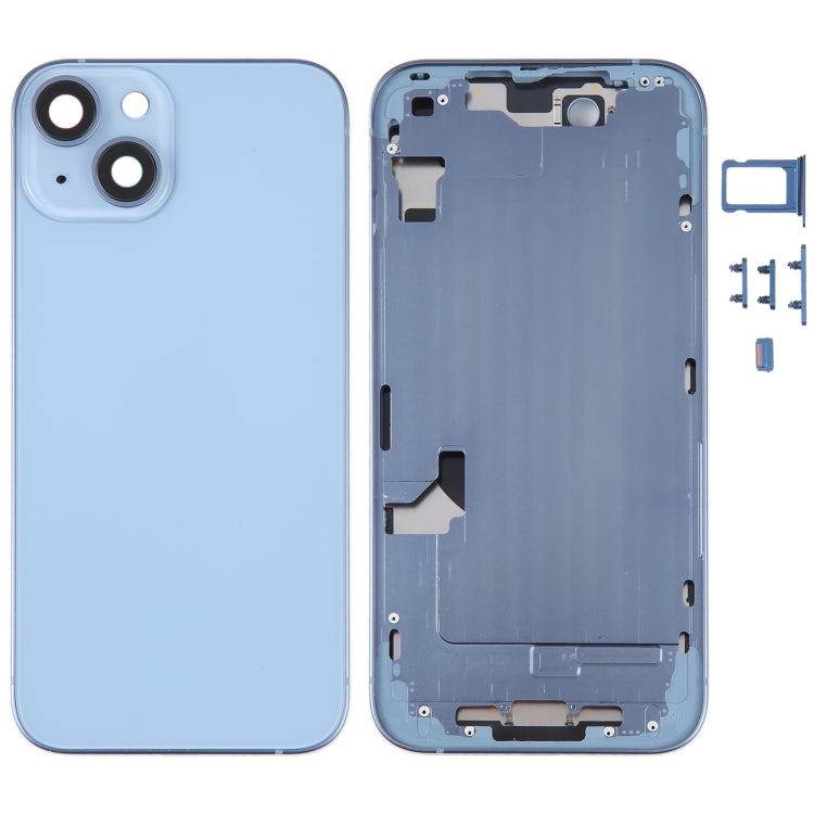 Vitre arrière complète pour iPhone 14 avec cadre central/touches latérales