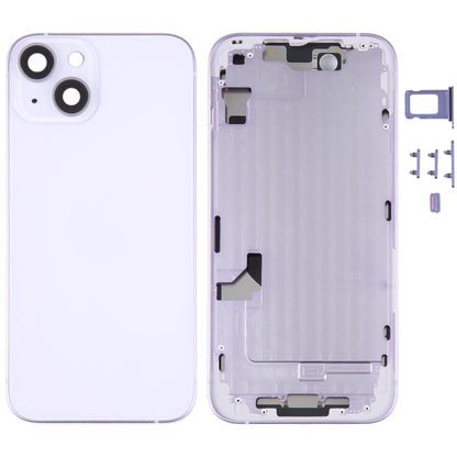 Vitre arrière complète pour iPhone 14 avec cadre central/touches latérales
