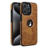 Coque iPhone 15 Pro en cuir à coutures