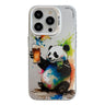 Coque peinture à l'huile avec motif animal en PC + TPU pour iPhone 13 Pro Max