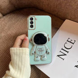 Coque Plating Astronaut Holder Pour Samsung Galaxy A70