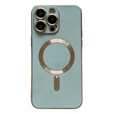 Coque iPhone 15 Pro Max Magsafe Plating TPU  avec film d'objectif