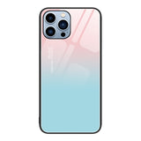 Coque en verre peint coloré pour iPhone 15 Pro Max