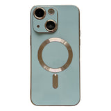 Coque iPhone 15  Magsafe Plating TPU  avec film d'objectif