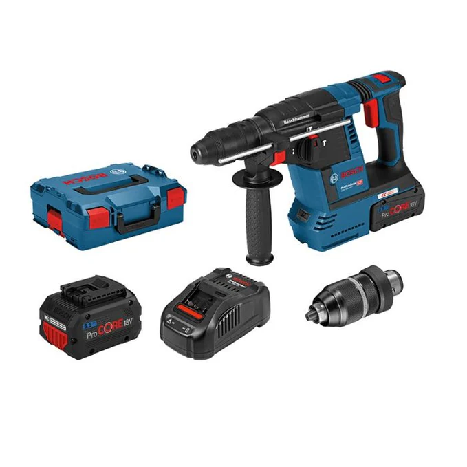 Perforateur Bosch GBH 18V-26F 2X5.5AH ProCore+ Mandrin interchangeable + L-BOXX - 061191000F Perforateur Bosch GBH 18V-26F 2X5.5AH ProCore+ Mandrin interchangeable + L-BOXX - 061191000F