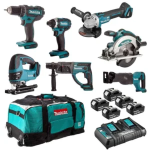Ensemble de 7 machines (DDF482 + DTD152 + DGA504 + DSS610 + DHR202 + DJR186 + DJV180) DLX7013PT1 MAKITA